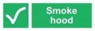 Знак Вытяжка ИМО (Smoke hood IMO)