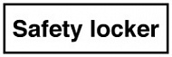 Знак Запирающиеся шкафчики ИМО (Safety locker IMO)