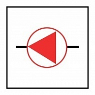 Знак Аварийный пожарный насос ИМО (Emergency fire pump(s) IMO)