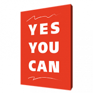 Мотивирующая картина на холсте Yes you can, 30х40 см