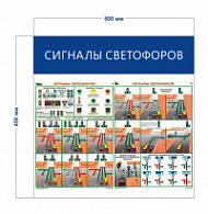 Стенд «Сигналы светофоров» (2 плаката)