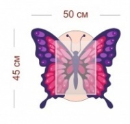 Стенд Фиолетовая бабочка 50х45 см (1 карман А4)