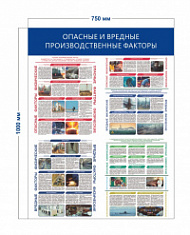 Стенд «Опасные и вредные производственные факторы» (4 плаката)