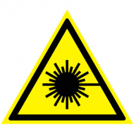 Предупреждающий знак Опасно! Лазерное излучение W10