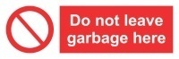 Знак Не оставляйте здесь мусор ИМО (Do not leave garbage here)