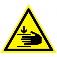 Предупреждающий знак Осторожно! Возможно травмирование рук W27