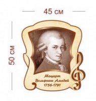 Стенд Портрет Моцарта 45х50 см