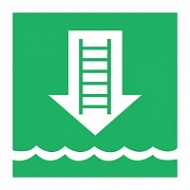 Знак Посадочный штормтрап, ИМО (Embarkation ladder IMO)