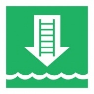 Знак Посадочный штормтрап, ИМО (Embarkation ladder IMO)