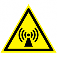 Предупреждающий знак Внимание! Электромагнитное поле W12