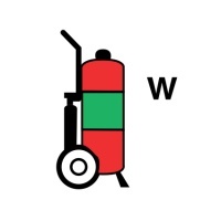 Знак Колёсный водный огнетушитель (Water wheeled fire extinguisher)