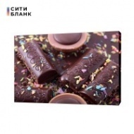 Картина на холсте Шоколад и конфеты 50х70 см
