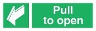 Знак Открывать движением на себя (тянуть) ИМО (Pull to open IMO)