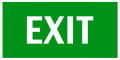 Эвакуационный знак Указатель выхода (EXIT)
