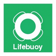 Знак Спасательный круг с надписью, ИМО (Lifebuoy IMO)