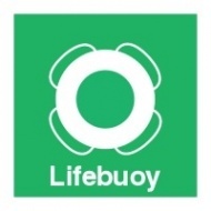 Знак Спасательный круг с надписью, ИМО (Lifebuoy IMO)