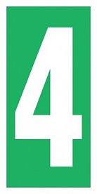 Знак Уровень / Этаж 4 (большой) ИМО (Level / floor 4 ИМО)