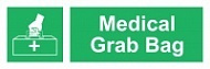 Знак Мадицинская сумка (горизонтальный) ИМО (Medical grab bag IMO)