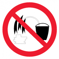 Запрещающий знак Ремонт( сваривание, паяние) топливных баков без мытья и пропаривания запрещено