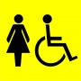Знак Женский туалет для инвалидов