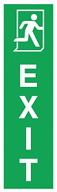 Знак Направление к эвакуационному выходу направо ИМО (EXIT right IMO)