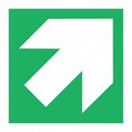 Знак Направляющая стрелка под углом 45°, ИМО (Direction indicator square IMO)