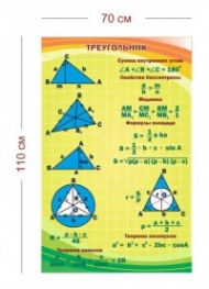 Стенд Треугольник 70х110 см