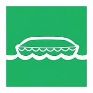 Знак Спасательная шлюпка, ИМО (Lifeboat IMO)