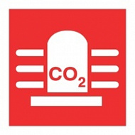 Знак Датчик СО2 со световой сигнализацией (CO2 alarm with rotating light)