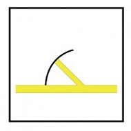 Знак Противопожарная навесная дверь класса «В» (“B” class hinged fire door)