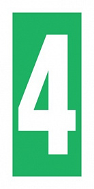 Знак Уровень / Этаж 4 ИМО (Level / floor 4 IMO)