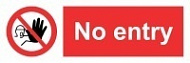 Знак Не входить ИМО (No entry) из 2 частей