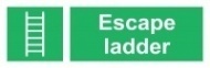 Знак Эвакуационный трап ИМО (Escape ladder IMO)