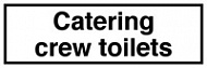 Знак Туалет службы доставки ИМО (Catering crew toilet IMO)