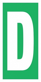 Знак Уровень / Этаж D (большой) ИМО (Level / floor D ИМО)