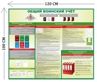 Стенд Воинский учет 100х120см (1 плакат)