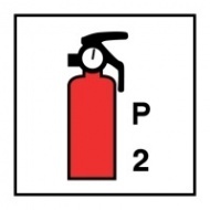 Знак Переносной порошковый огнетушитель (2 кг) ИМО (Powder fire extinguisher (2) kg IMO)