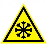 Предупреждающий знак Осторожно! Холод W17