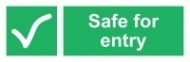 Знак Безопасный выход ИМО (Safe for entry IMO)