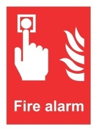 Знак Пожарная сигнализация (с подписью) (Fire alarm)