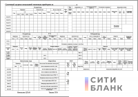 Суточный журнал показаний тепловых приборов