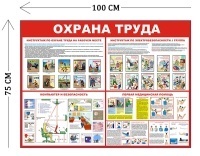 Стенд Охрана труда 100х75см (4 плаката)