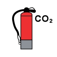 Знак Углекислотный огнетушитель (СО2) (CO2 fire extinguisher)