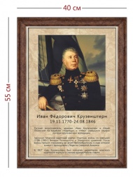 Стенд «Портрет И. Ф. Крузенштерна» (1 плакат)