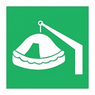Знак Спасательный плот (спускаемый) ИМО (Davit launched liferaft IMO)