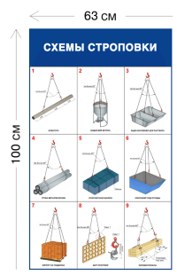 Схемы строповки грузов ССГ03