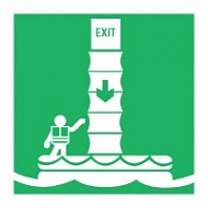 Знак Эвакуационный желоб ИМО (Evacuation chute IMO)