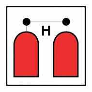 Знак Станция пожаротушения галоном ИМО (Halon release station IMO)