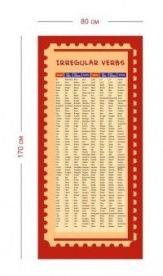 Стенд Irregular verbs (неправильные глаголы) 80х170 см
