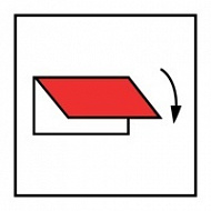 Знак Заслонка приемных и выпускных отверстий вентиляции ИМО (Closing appliance for exterior ventilation inlet or outlet IMO)